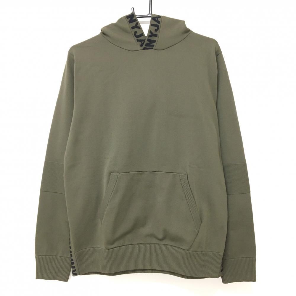 【超美品】ジャックバニー ニットパーカー ブラウン サイドロゴ セーター  メンズ 5(L) ゴルフウェア 2023年モデル Jack Bunny