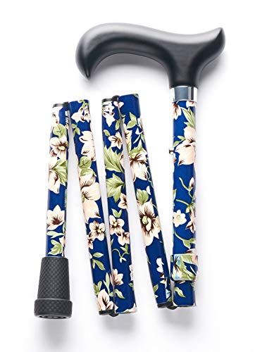 迅速発送 Merry Sticks メリースティックス ブライトライフ 折りたたみステッキ 杖 キキョウ ブルー