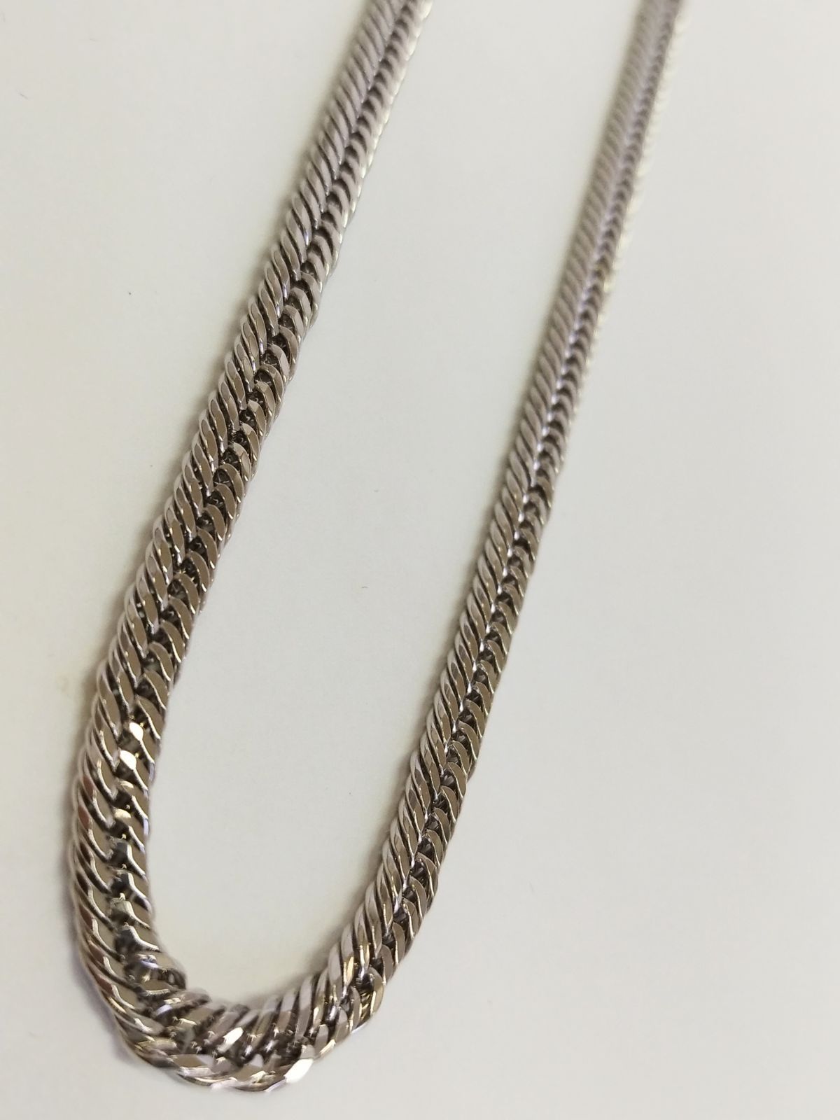 M02084□PUREZZA シルバー 925 トリプル 12面 喜平 ネックレス 日本製