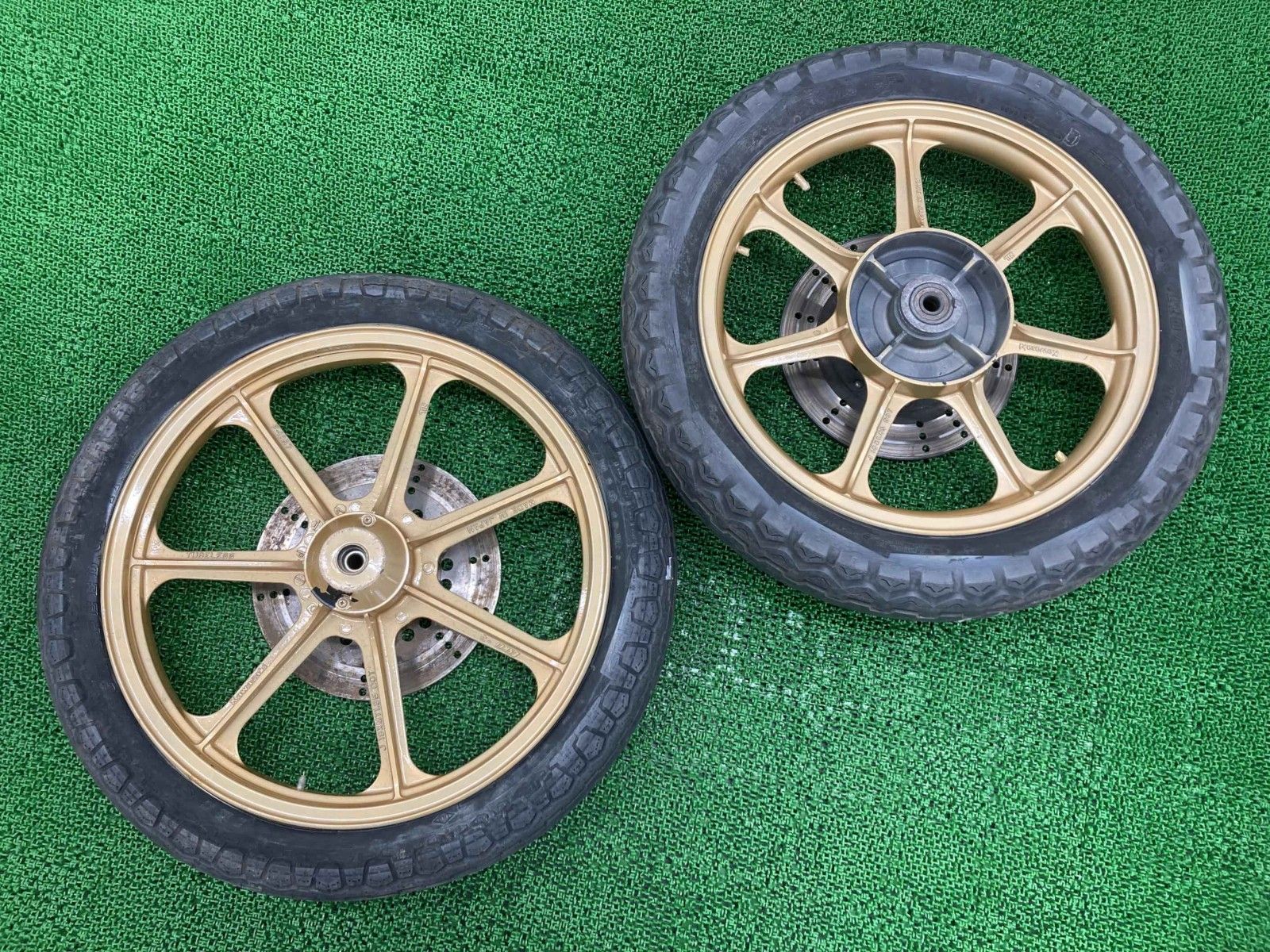 Z400FX ホイール 前後 F-1057/R-1030 カワサキ 純正 中古 バイク 部品