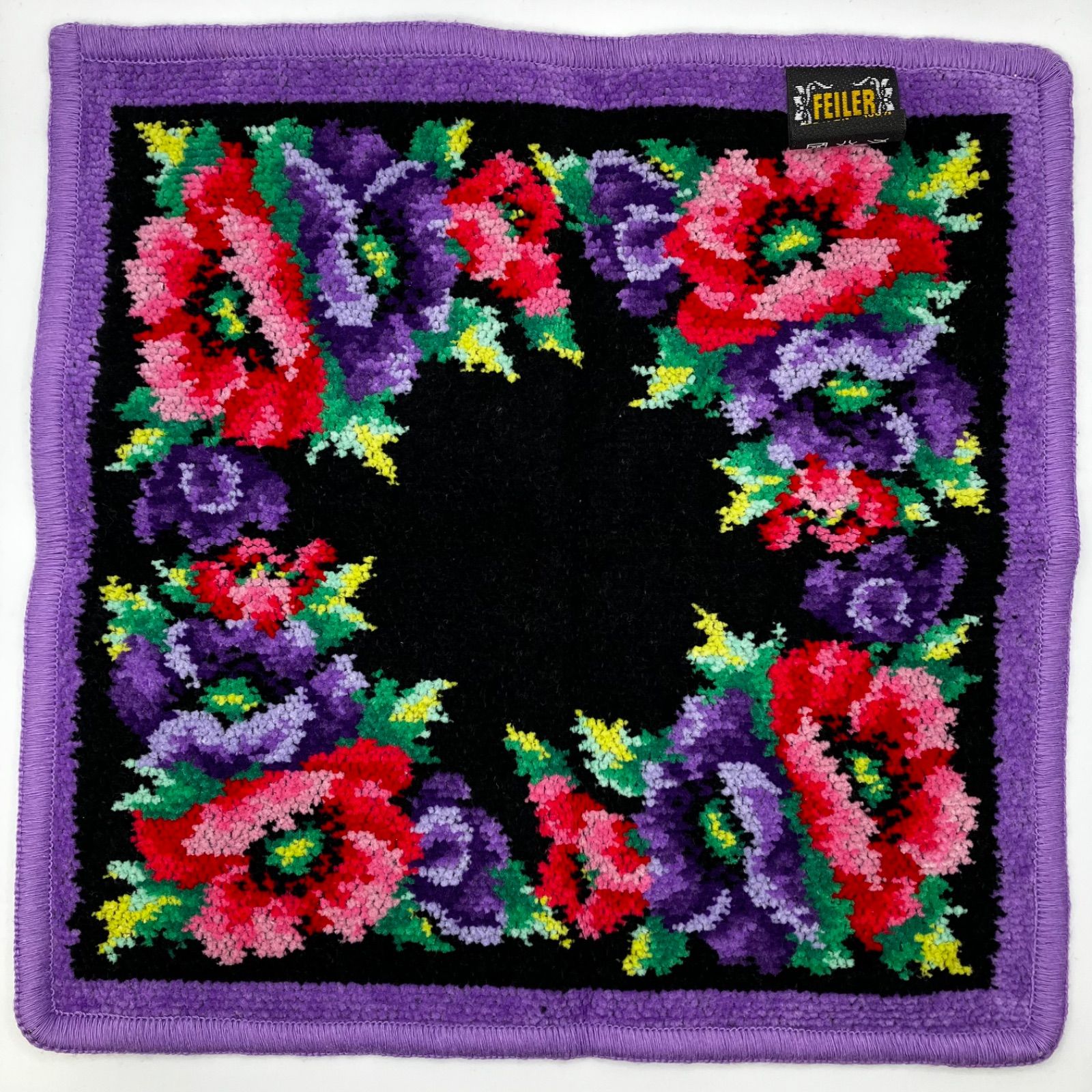 4422 FEILER フェイラー ポピーズ ハンカチ タオルハンカチ 未使用