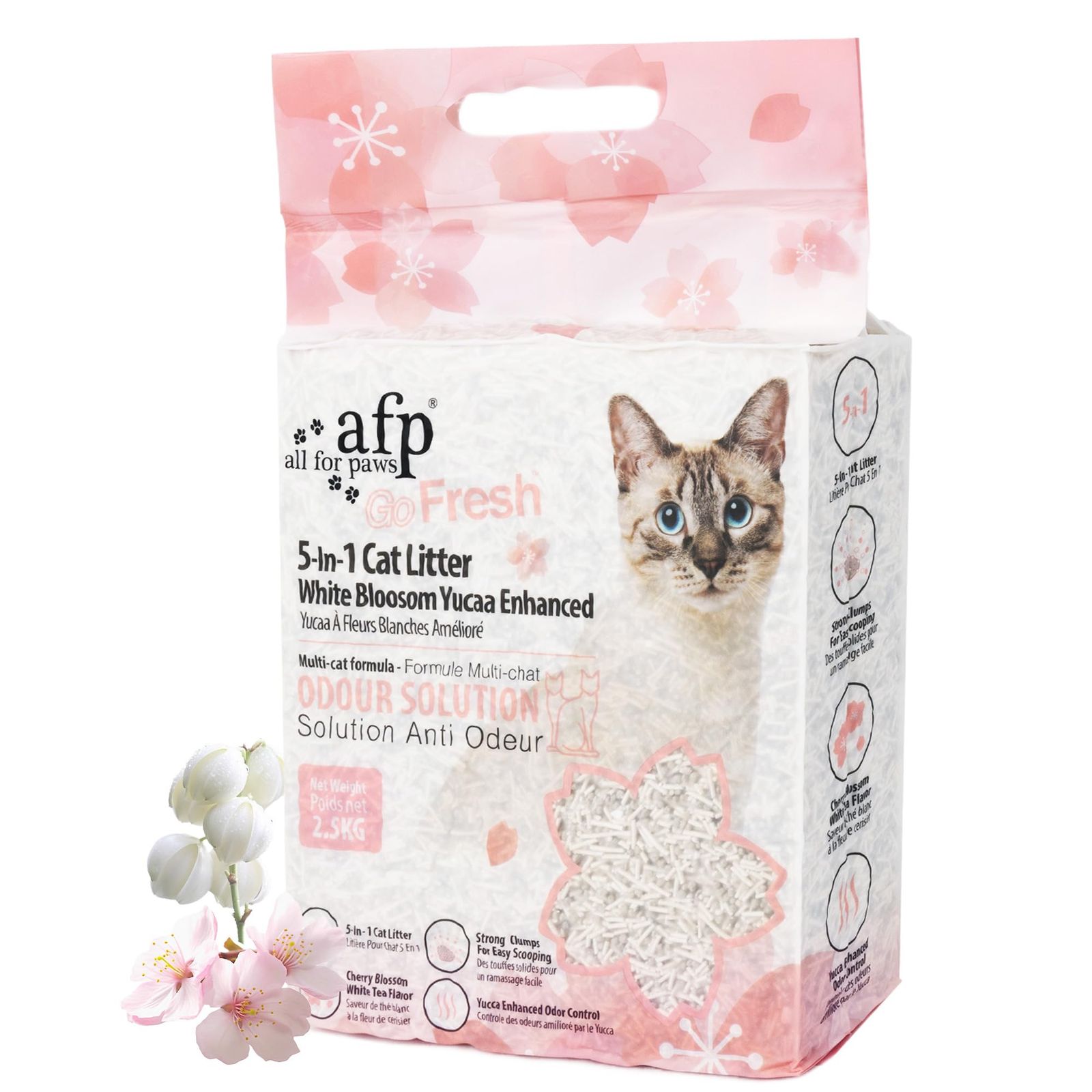 特価商品 All For Paws 桜白茶の香りで脱臭 猫砂 おから トイレ