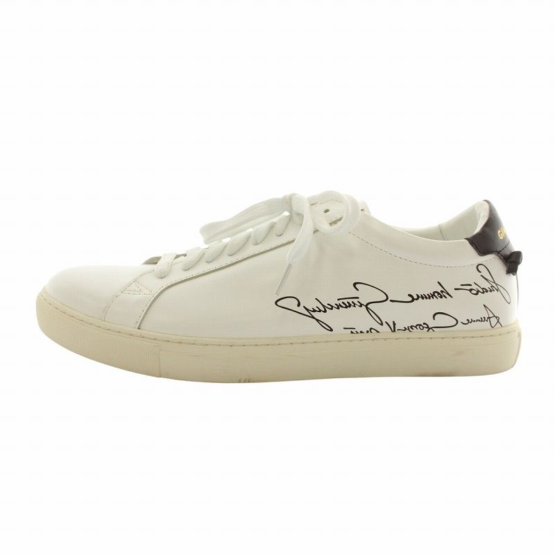 ジバンシィ GIVENCHY スニーカー レザー ローカット ロゴ 白 ジバンシィ GIVENCHY スニーカー レザー ローカット ロゴ 白
