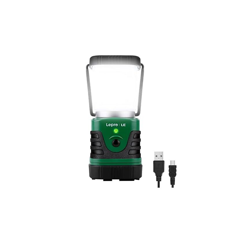 Lepro ランタン LEDランタン キャンプランタン USB充電式【ランタンとパワーバンク一台二役/超高輝度 1000ルーメン/昼光色・昼白色・電球色切替/4つ点灯モード/無段階調光調色/防滴仕様】アウ