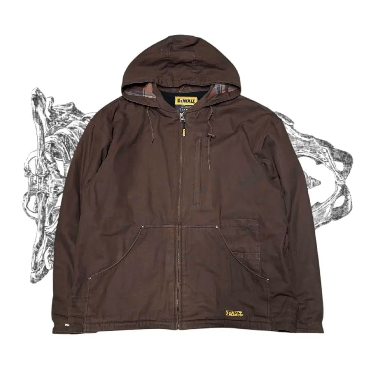 mh様    専用 Dewalt 茶色 働き フード ジャケット