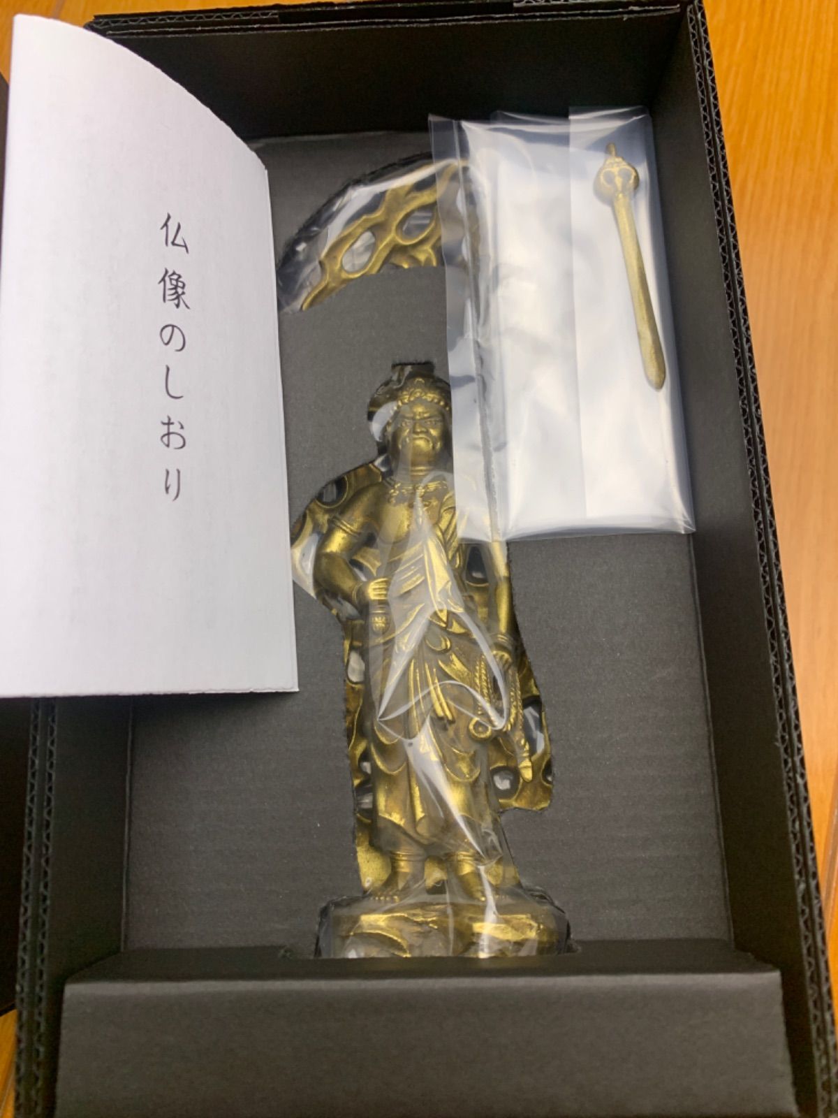 minmei　メルカリ　不動明王15cm古美金　ナガエ高岡銅器　インテリア仏像　酉年生まれのお守り本尊