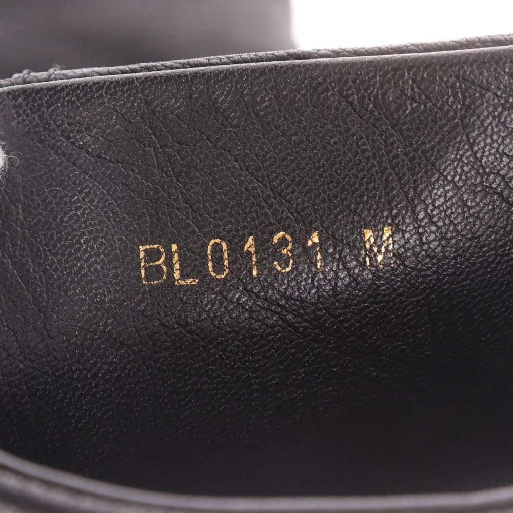 ルイヴィトン ロングブーツ ハイヒール BL0131 革靴 レザー ロゴ イタリア製 レディース 35 1|2 23.0cm相当 ブラック 袋付き KIN-KAAI_COM