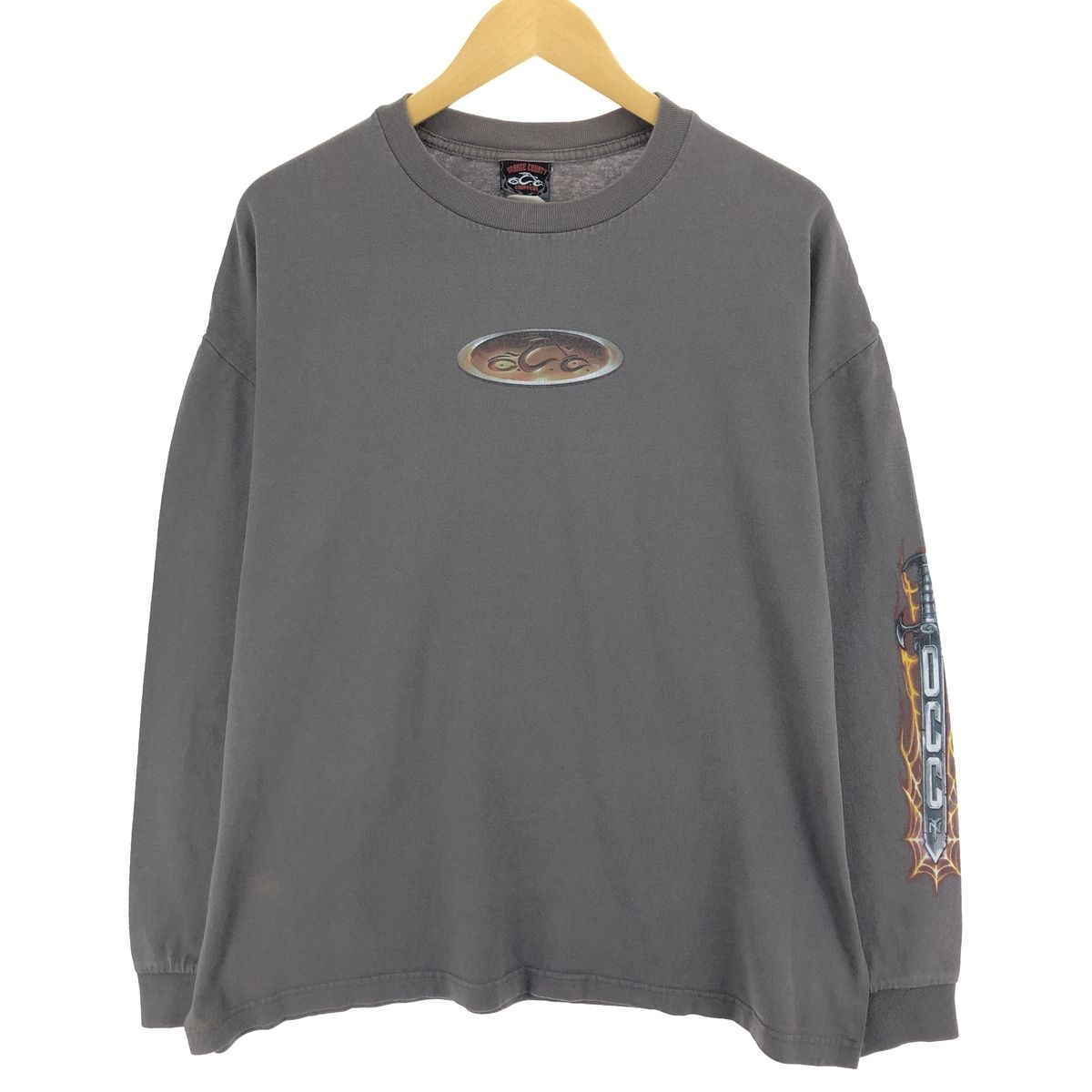 古着 ORANGE COUNTRY CHOPPERS ロングTシャツ ロンT メンズXL相当/eaa465737