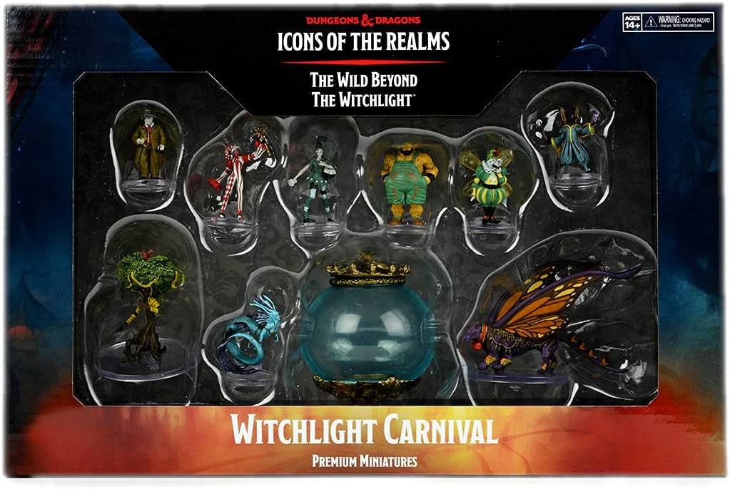 ダンジョンズ-ドラゴンズ D-D Icons of the Realms Premium Figures Witchlight Carnival Wiz Kids 塗装済みミニチュア 10 体 並行輸入品
