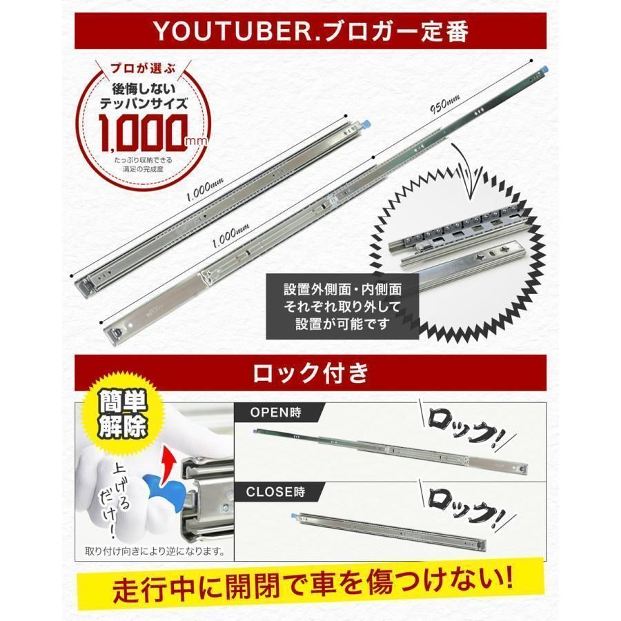 スライドレール 重量用 1000mm/250mm/300mm/400mm/500mm/1500mm