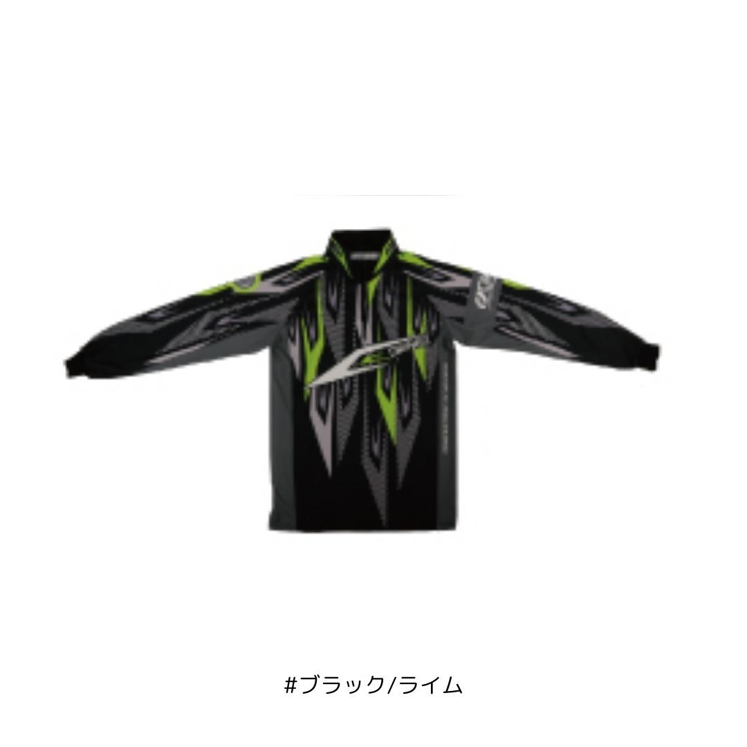 ストレッチグラフィックシャツ2 #Lサイズ #ブラック/ライム OWNER