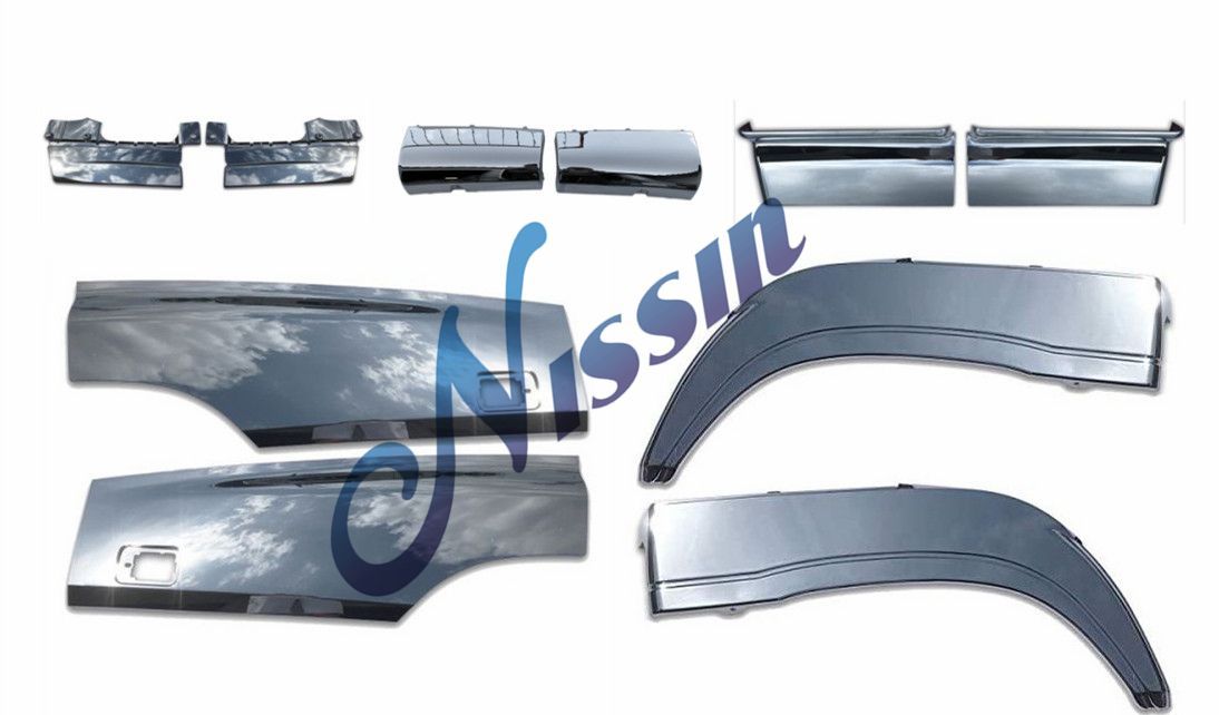 ギガ ドア プロテクターブリスター + アンダーパネル + リアフェンダーカバー JXCARSIOJP いすゞの用 NEW ギガ メッキ ドア プロテクター ブリスター