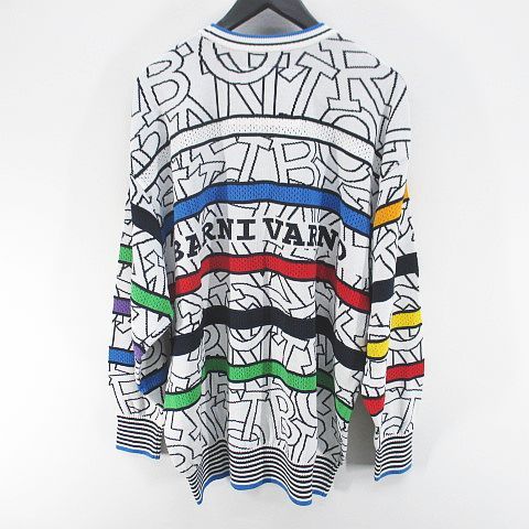 美品 BARNI VARNO バーニヴァーノ 日本製 総柄ニット セーター 美品 BARNI VARNO バーニヴァーノ 日本製 総柄ニット セーター