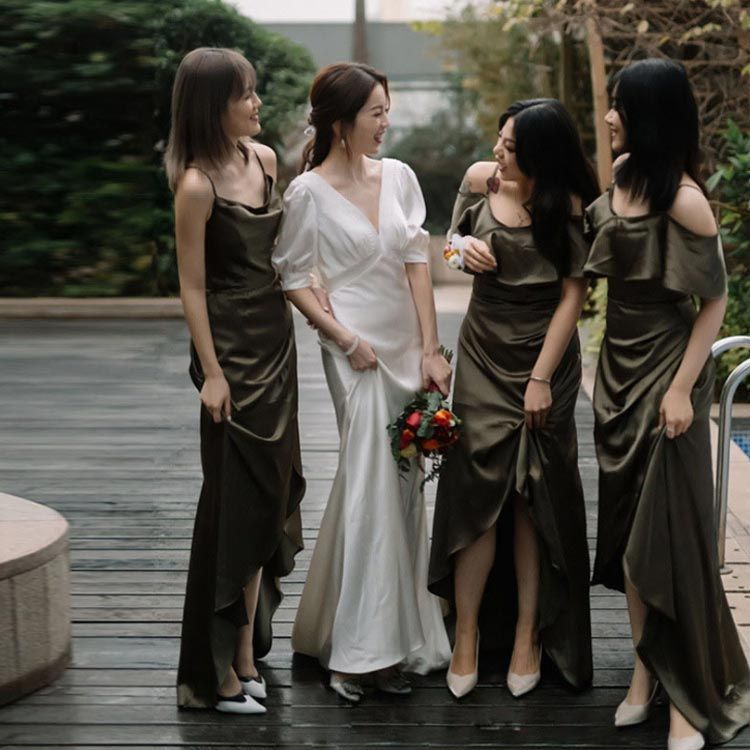 お値下げ中！ウェディングドレス 前撮り2次会 バタ臭 パフスリーブ 