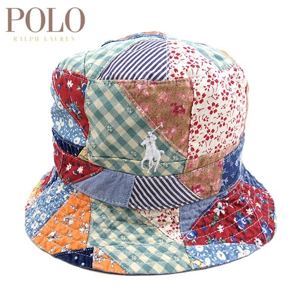 ラルフローレン メンズ レディース 帽子 ハット パッチワーク TWILL LOFT BUCKET HAT 2025