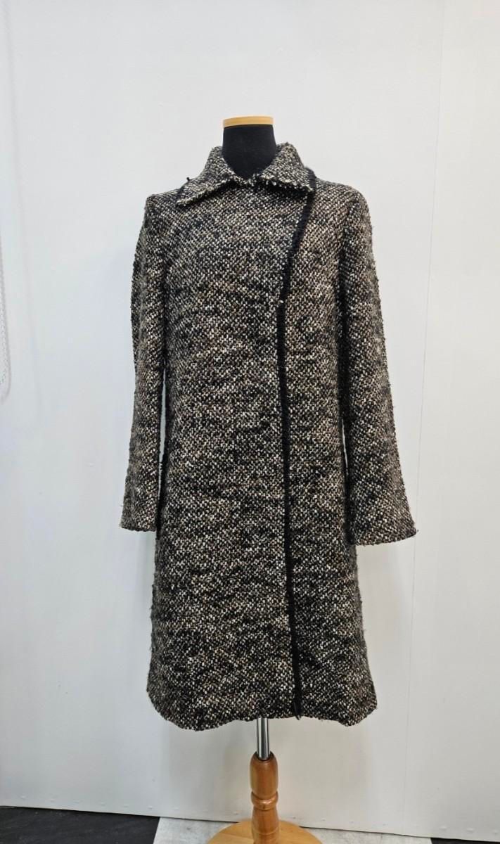 A-K-R-I-S アクリス ロングコート スプリングコート ハーフジップ 黒