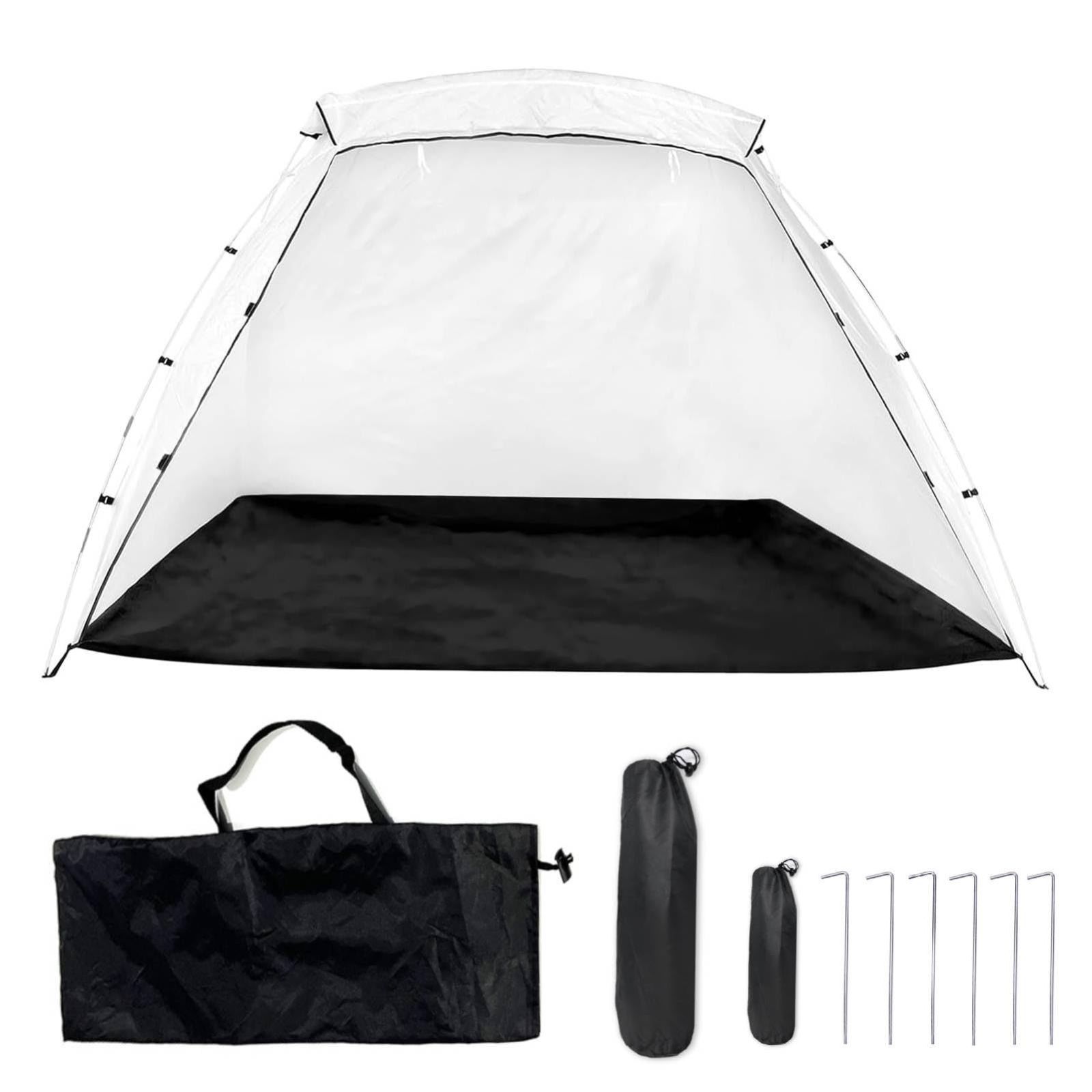 6.0 X X 5.5フィートの大型スプレーペイントシェルター 床メッシュスクリーンと防風フック付き ペイントテントステーション 家具DIYホビーツール用 ポータブルペイントブーステント 8.5