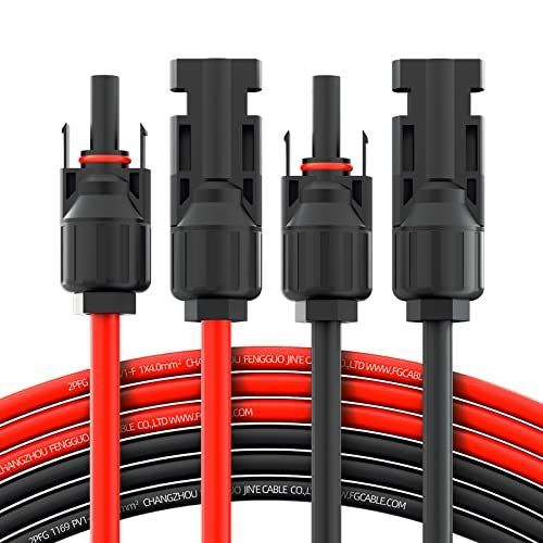 5m BougeRV ソーラーケーブル延長用ケーブル 12AWG 5m 両端加工 MC4型コネクター付 日本標準