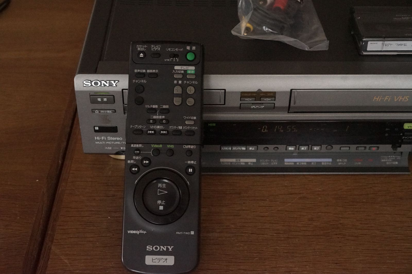 【純正リモコン付き】ソニー SONY WV-TW2 VHS Hi-Fi Hi8