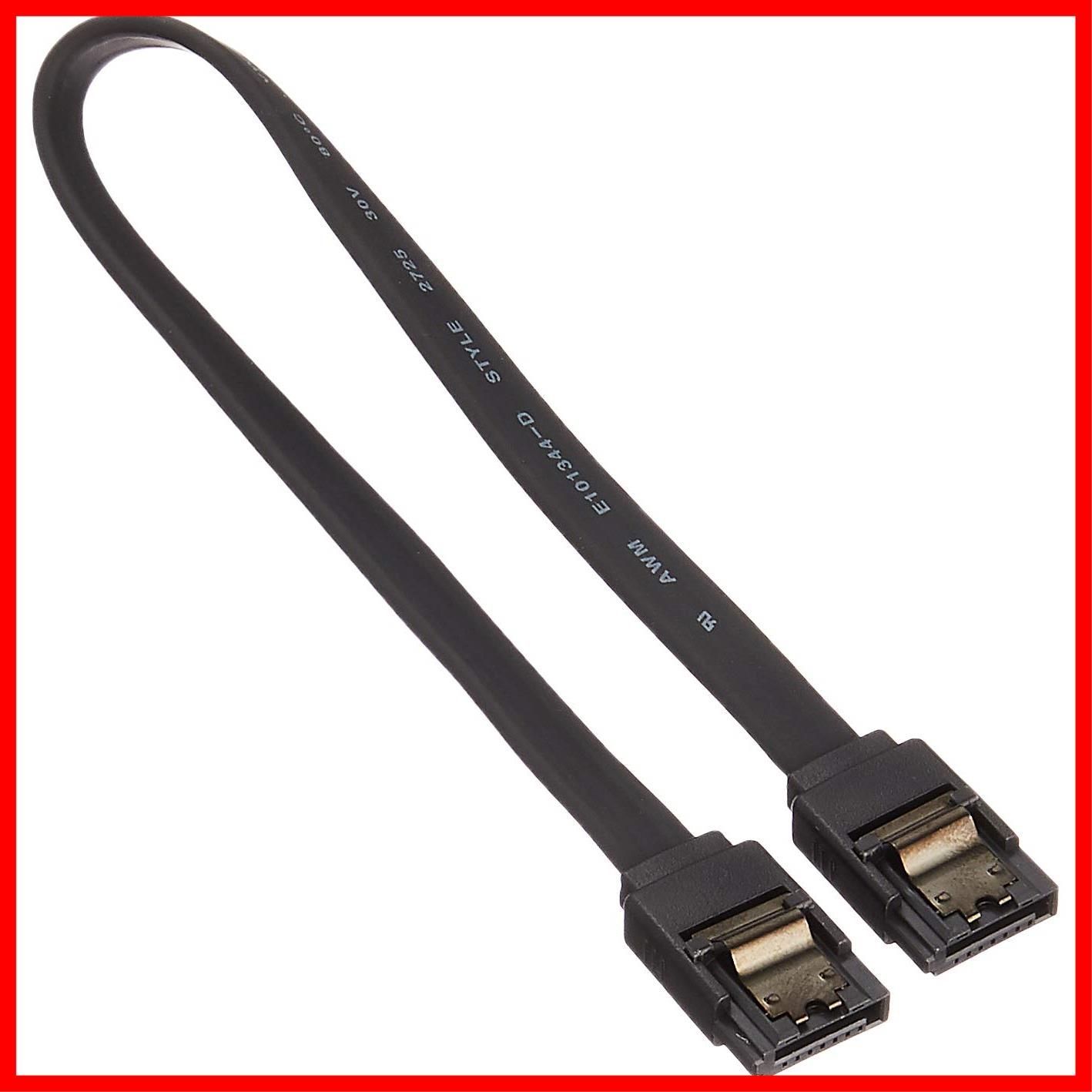 商品 内蔵用シリアルATAフラットケーブル | ラッチ付 ストレート-ストレート 親和産業 | 長さ20cm SATA6G完全対応|RoHS指令対応 ケーブル SS-SAFC-SS02LK