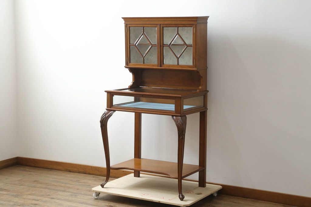 あ2 domani カリモク 椅子 ルイ15世 猫脚 アンティーク 2脚 あ2 domani