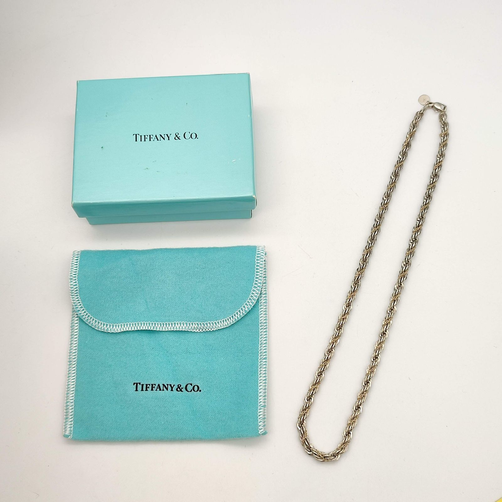 美品】TIFFANY ティファニー スクリューチェーンネックレス