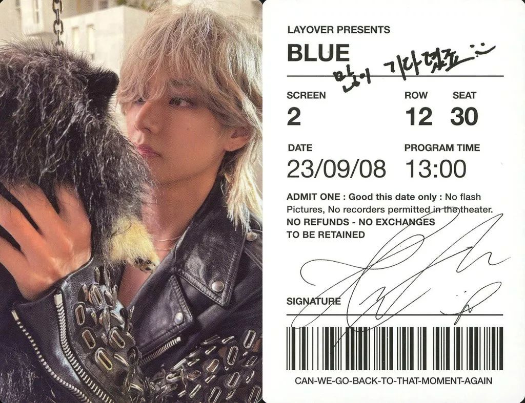 防弾少年団 お渡しカード V 防弾少年団 お渡しカード V