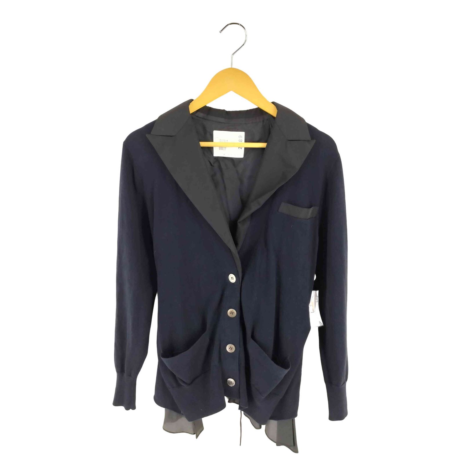 サカイ Sacai カーディガン ドッキングジャケット レディース JPN 2