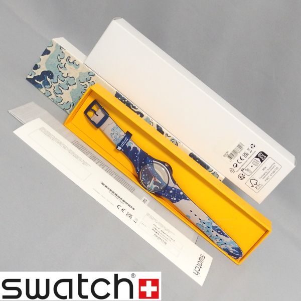 swatch THE GREAT WAVE BY HOKUSAI u0026 ASTROLABE SUOZ351 葛飾北斎 波 アストロラーベ クォーツ 腕時計 スウォッチ