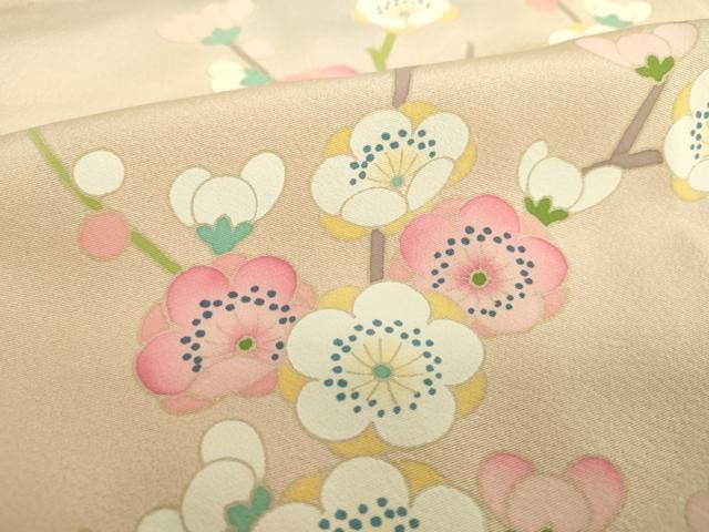 平和屋着物○豪華振袖 友禅 松竹梅 風景花文 暈し染め 正絹 逸品