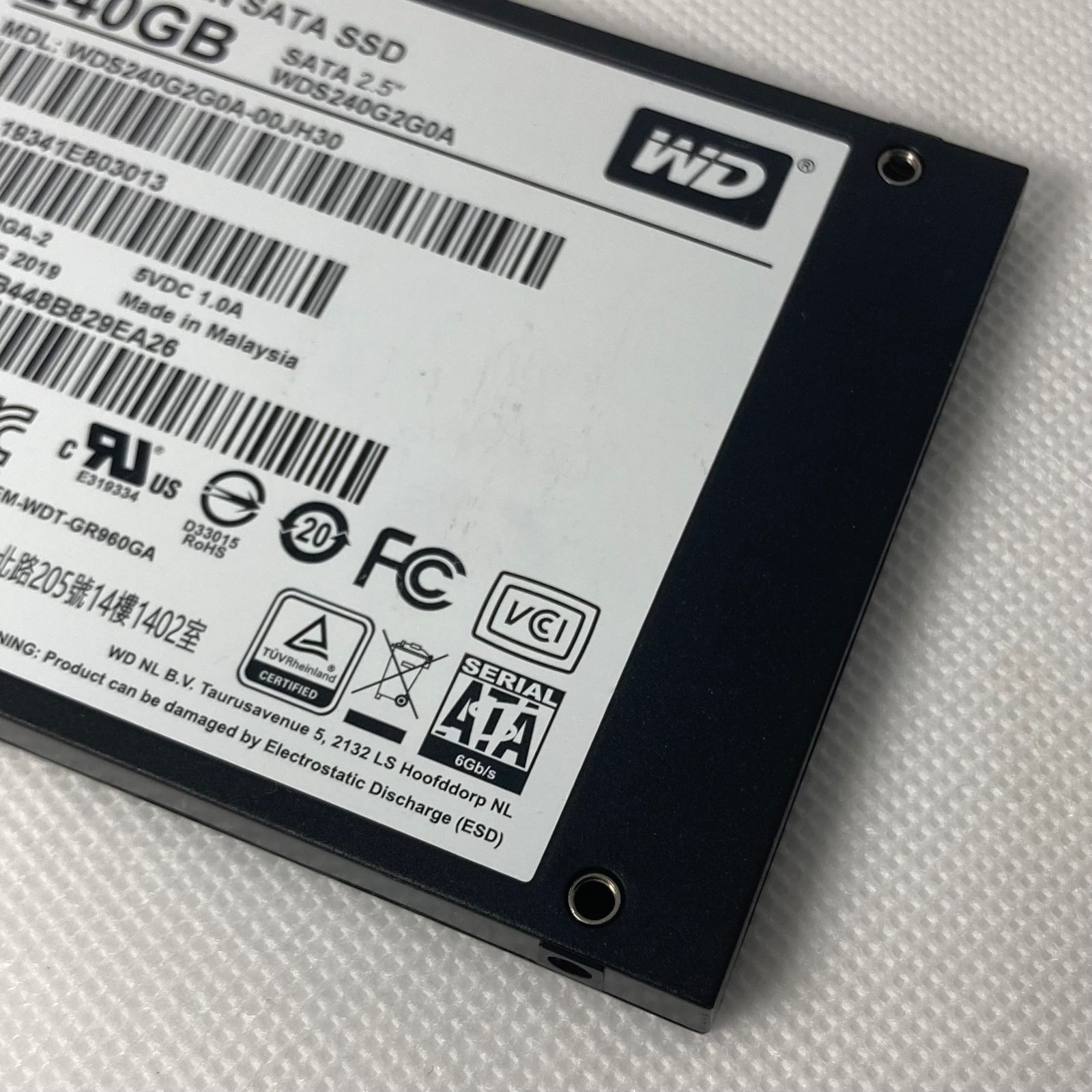 WD Green SATA 2.5" SSD 240GB ウェスタンデジタル WDS240G2G0A-00JH30 /wd green【582】