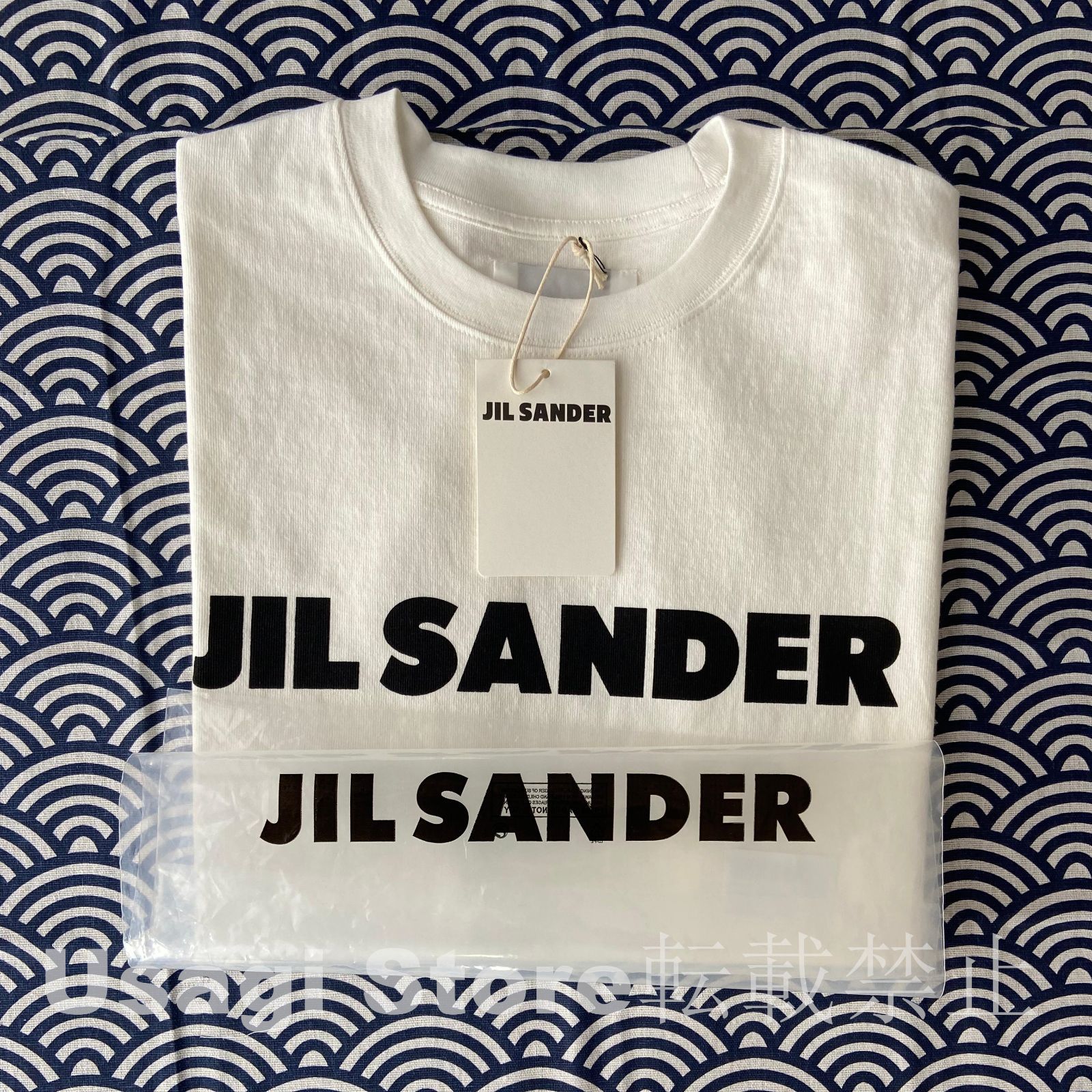 大人気 新品未使用 JIL SANDER ジルサンダー プリント ロゴ コットン T 