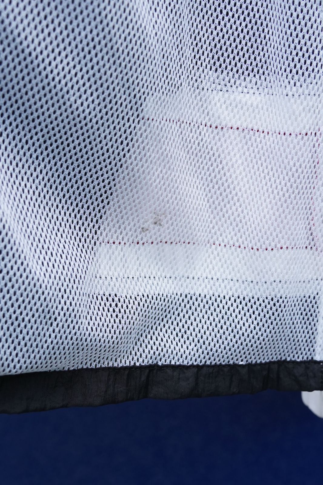 NIKE ナイキ 2000s 銀タグ期 ナイロンジャケット ブラック × レッド × ホワイト 切替デザイン Size L KANDAIZUMI_COM