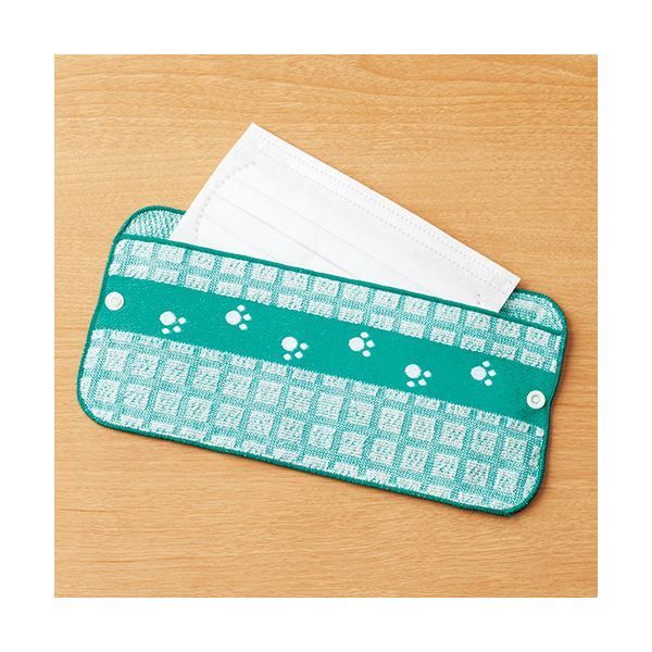 まとめ たのくんタオルマスクケース グリーン 1枚 ×10セット