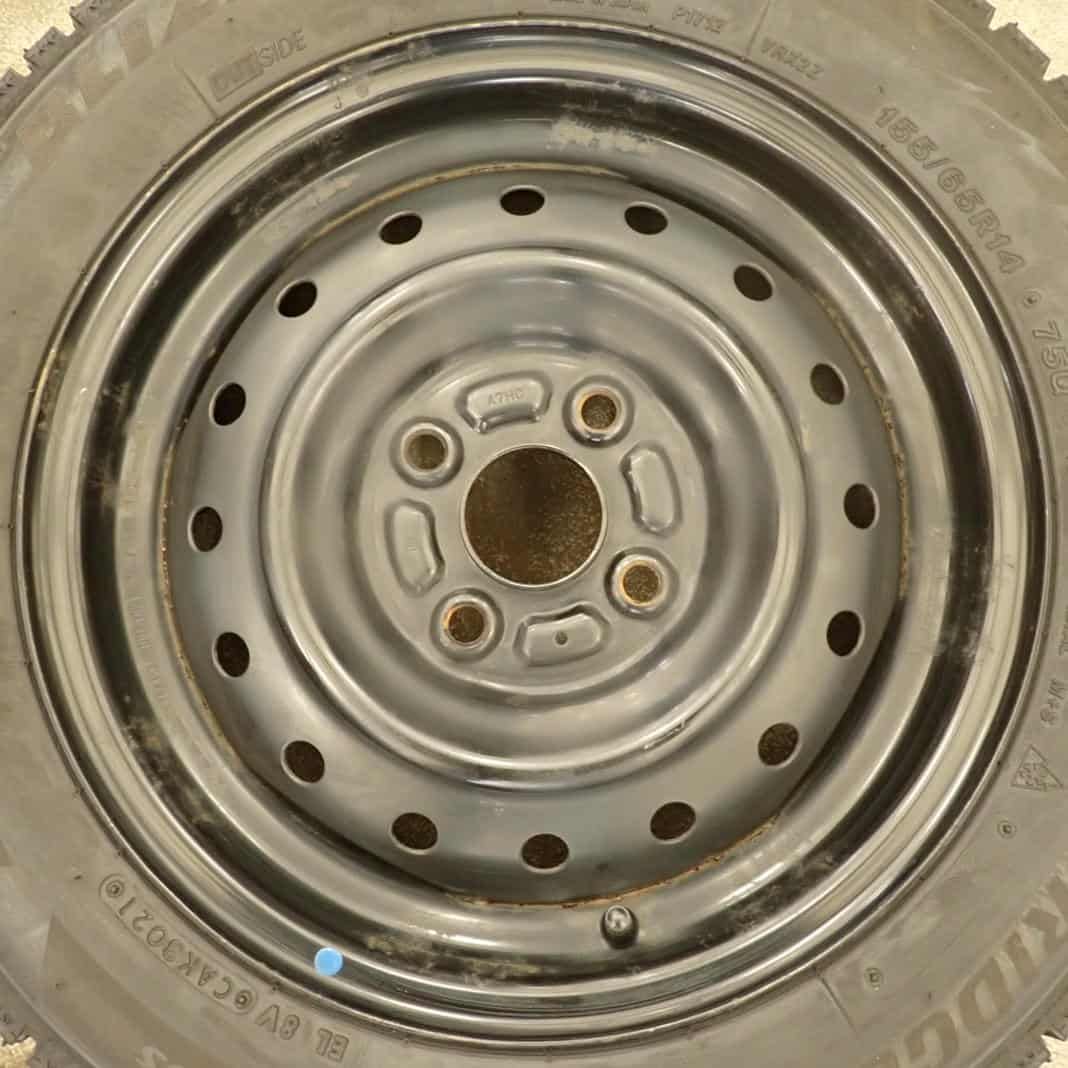 冬4本SET 会社宛 155 65R14×4.5J 75Q ブリヂストン BS ブリザック VRX2 スチール ムーヴ ワゴンR スペーシア NO F3024