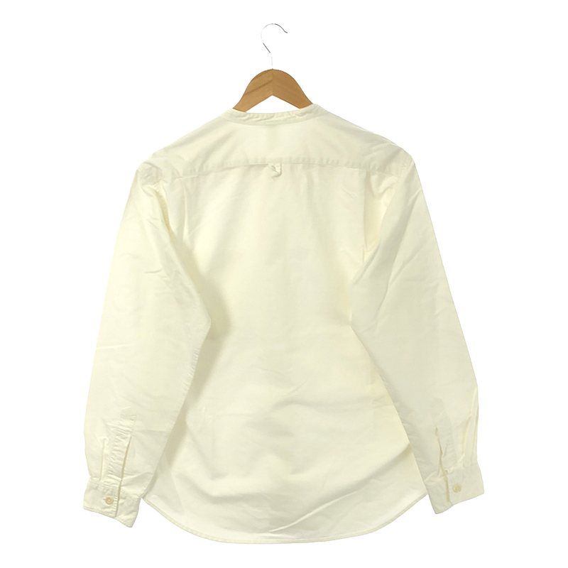 マーガレットハウエル コットンバンドカラーシャツ 長袖 ゆったり 2023aw マーガレットハウエル コットンバンドカラーシャツ 長袖