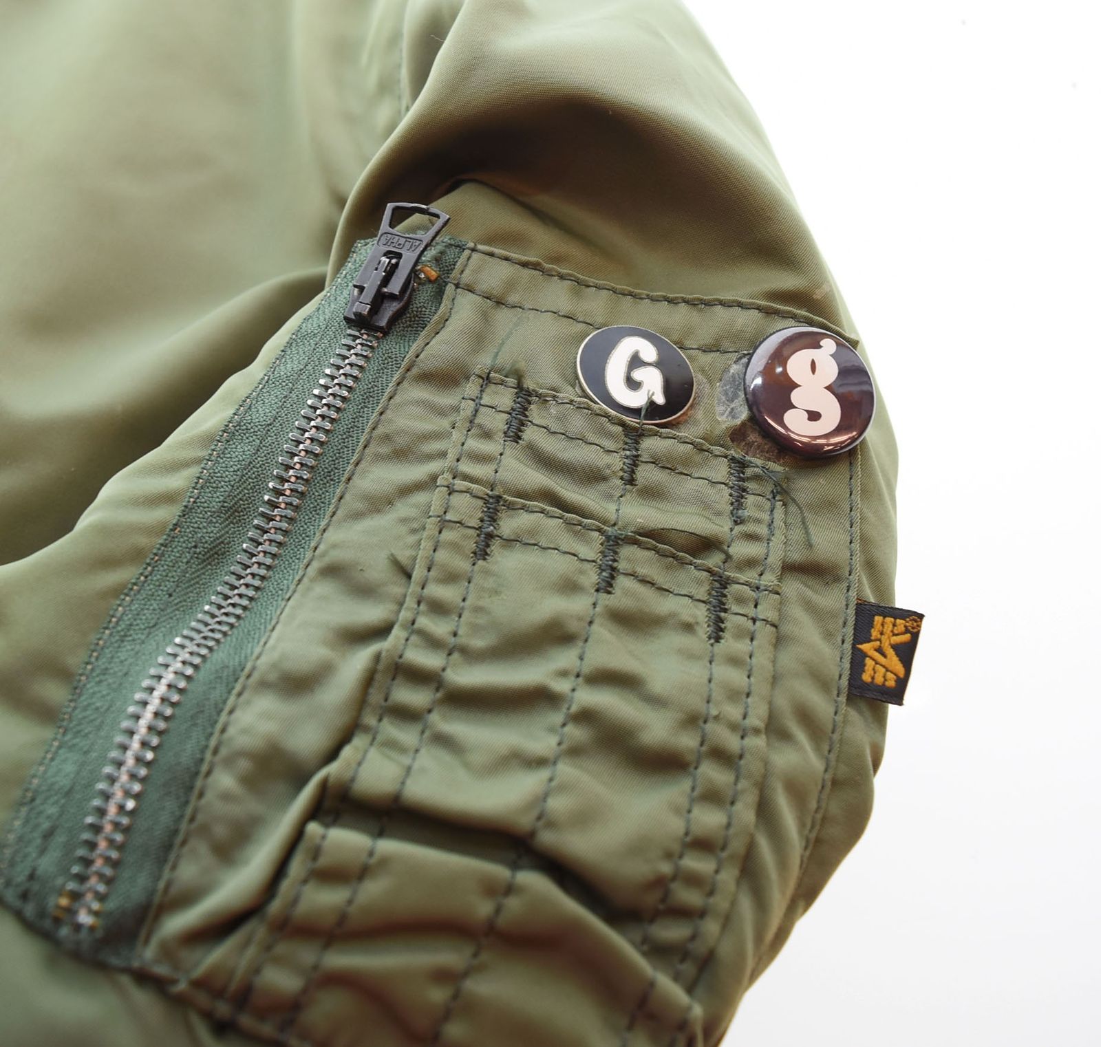 グッドイナフ Goodenough × フィネス FINESSE MA-1 USA製 Alpha社製