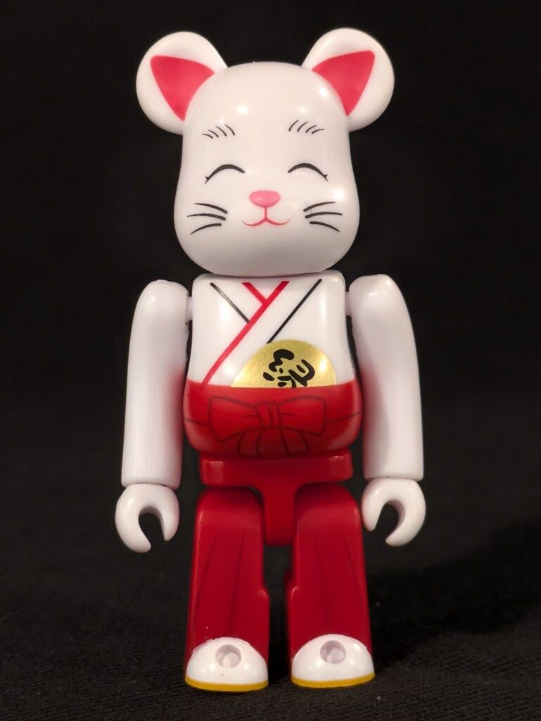 MEDICOMTOY BE@RBRICK 招き猫ベアブリック 縁結び巫女 - メルカリ