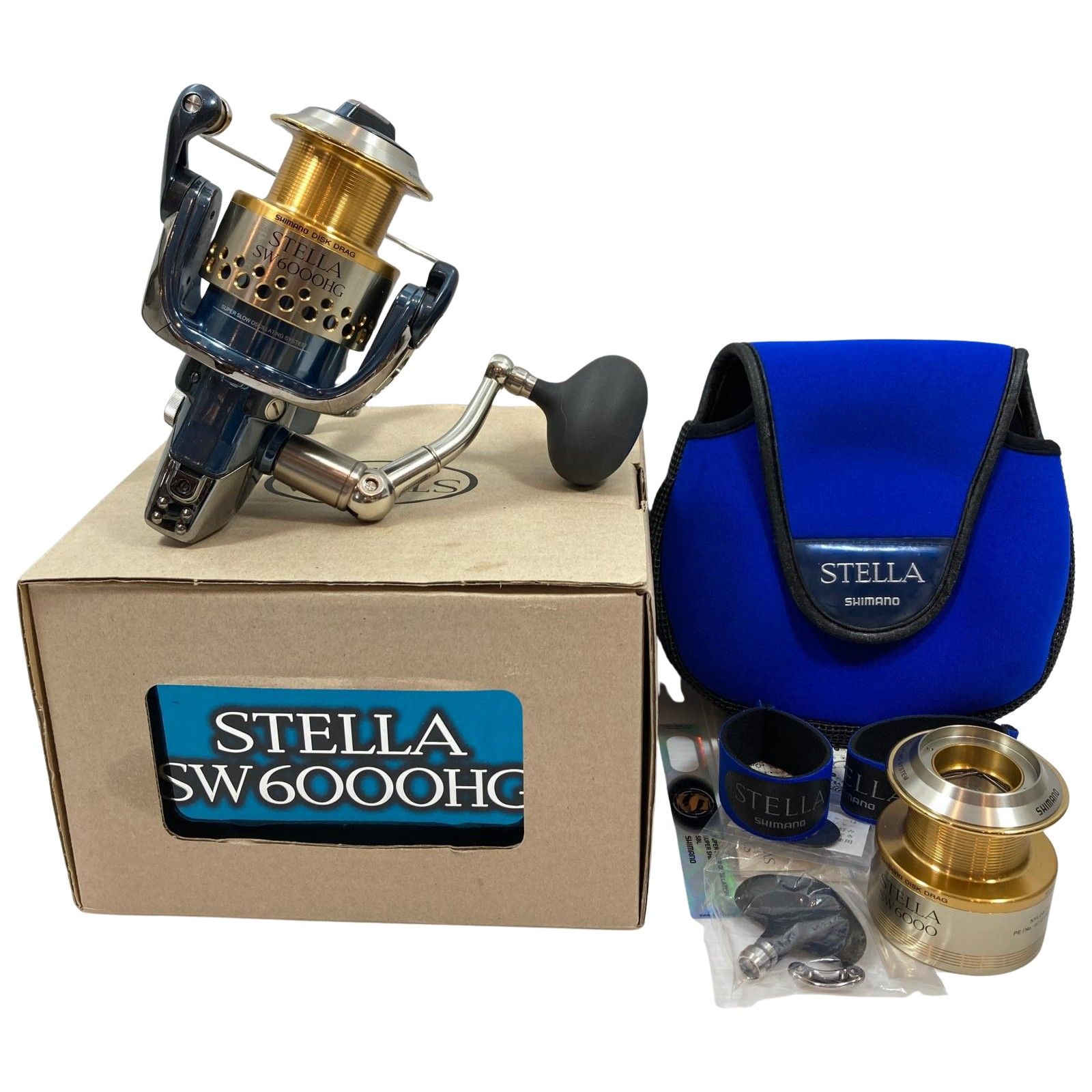 シマノ 01ステラ SＷ6000HG 替え スプール付き 付属品あり シマノ 01ステラ SW6000HG 替えスプール付き シマノ 01ステラ