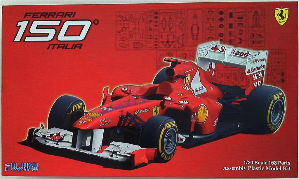 フジミ　1/20　フェラーリ　F10　日本グランプリ　未組み立て フジミ 1/20 フェラーリ F10 日本グランプリ 未組み立て