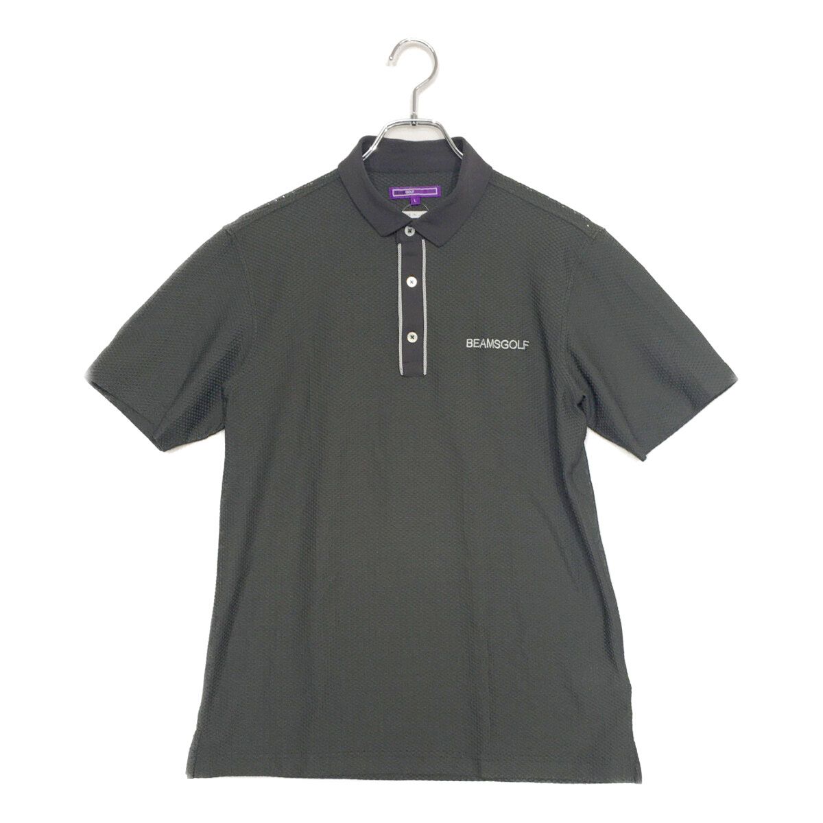 ラスト1点 完売品 BRIEFING LOGO LINE POLO グレージュM