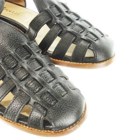 【ペッパー様】イタリア製 パスクッチ レザーメッシュサンダル グルカミュール パスクッチ PASCUCCI グルカテイストミュールサンダル