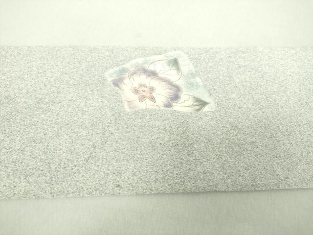 平和屋着物○九寸名古屋帯 手描き 辻が花 更紗花文 鬼しぼ縮緬 正絹  