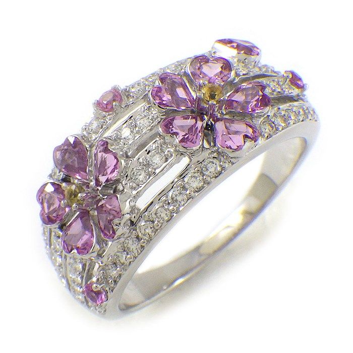 ハートシェイプ ダイヤモンド リング K18wg ハートシェイプ ダイヤモンド リング K18wg K18WG ハートシェイプ