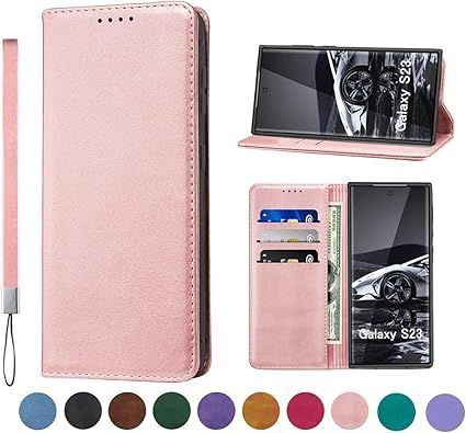 【在庫処分】Galaxy S23 ケース 手帳型 高質PUレザー Galaxy S23 カバー 耐衝撃 Galaxy S23 5G ケース SC-51D ケース 内蔵マグネット開閉式 ベルトなし SCG19 ケース スマホケース おしゃれ カードポケッ