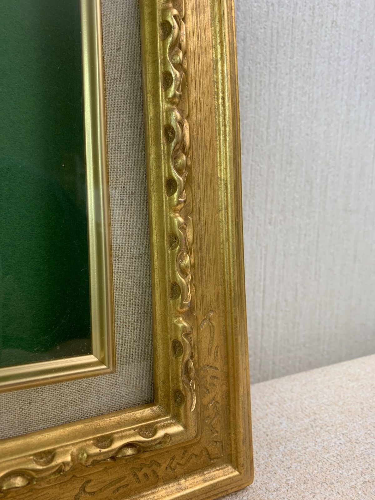 フォロー割対象商品】額縁 F4 ゴールド アクリル 絵画 油彩画