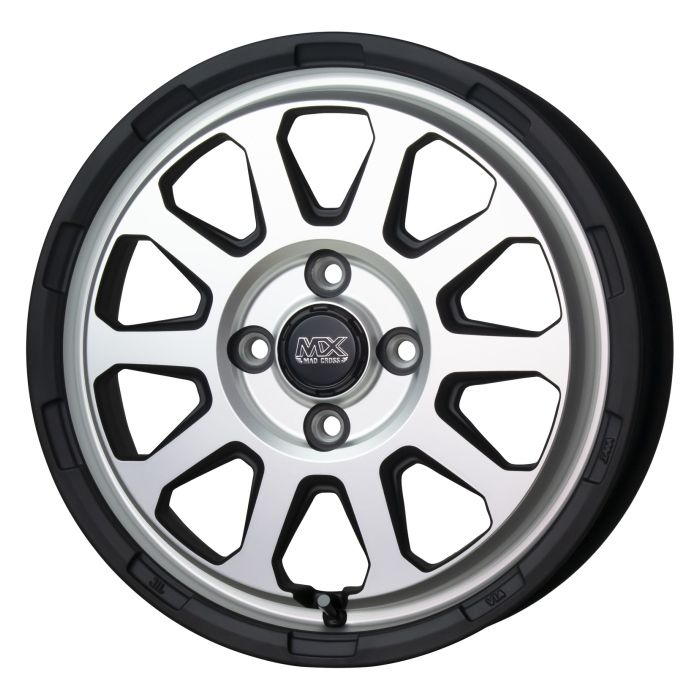 ホイール4本セット MAD CROSS RANGER マットシルバー 12インチ 4B 43 4H-100