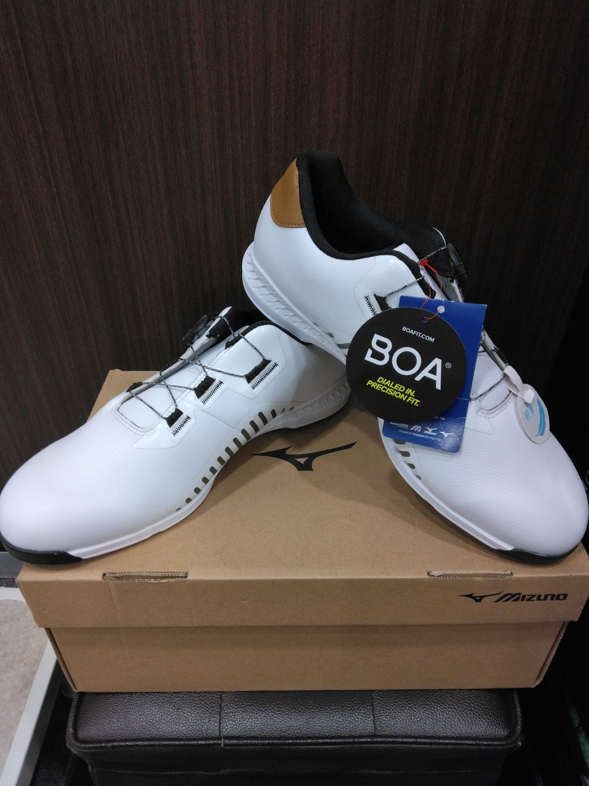 (新品未使用)Mizuno NEXLITE ゴルフシューズ ホワイト ミズノ（MIZUNO）ゴルフシューズ ネクスライト ウルトラワイド