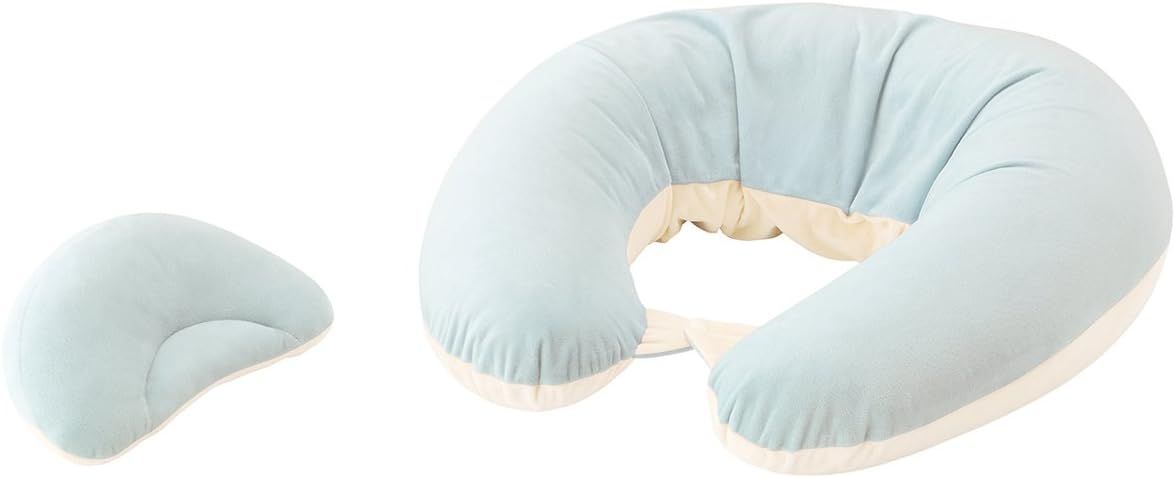 カーメイト(エールベベ) 抱き枕 洗える 妊婦 マタニティ 授乳クッション プレゼント にも ギュット 4WAY マシュマロ パステルブルー BB803 高さ640mm 幅630mm 奥行180mm