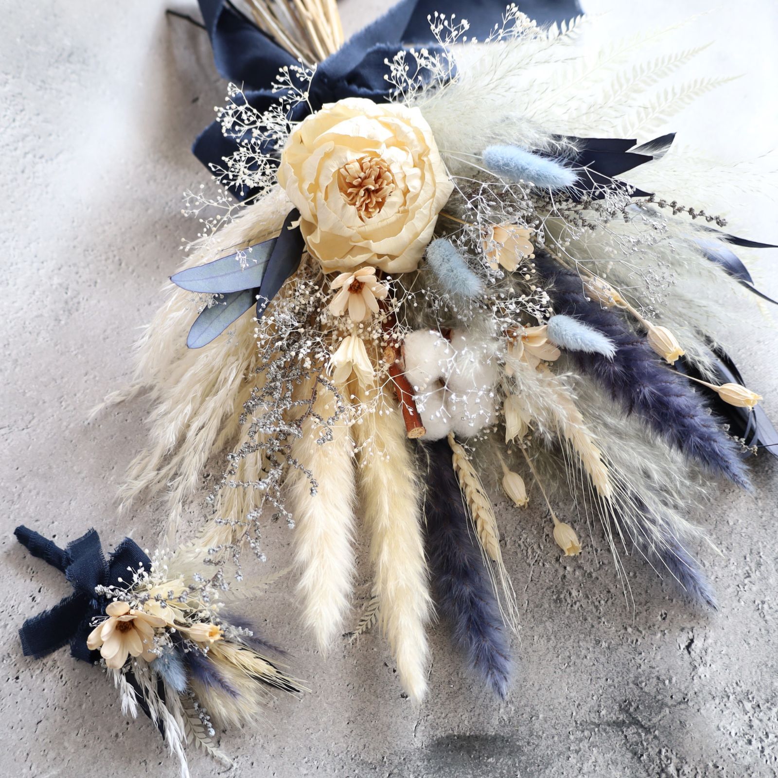 値下げ！！】ピュアホワイトピオニーのクラッチブーケ ブライダル